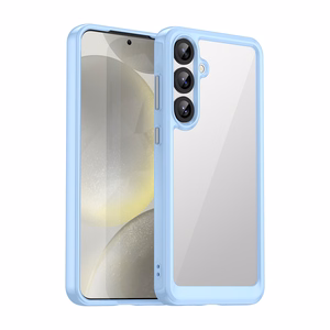 Kosmosa apvalks ar želejas rāmi Samsung Galaxy S25+ - zils