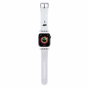 Karl Lagerfeld 3D Rubber Karl Head siksniņa for Apple Watch 38/40/41mm - balts