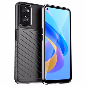 Thunder Case гибкий бронированный чехол для Oppo A76 / Oppo A36 / Realme 9i чёрный