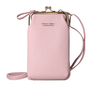 Adīta soma telefonam GCW01 gaiši rozā