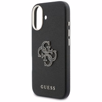 GUESS korpuss priekš IPHONE 17 GUHCP17S5PS4RGGK (PU FW Resin Logo) melns