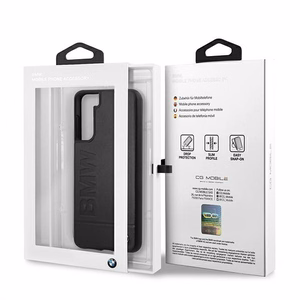 BMW Signature Logo tapis vāciņš Samsung Galaxy S21+ - Melns