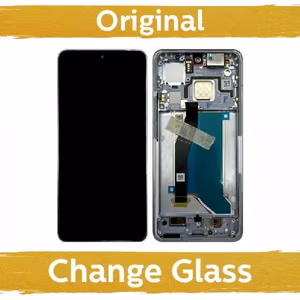 LCD ekrāns Xiaomi 14T Pro ar rāmi / Titan Black / (Renewed: China)