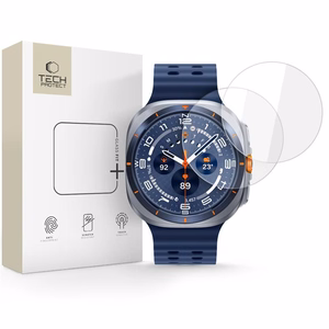 Tech-Protect Glass Fit+ 2-gab. komplekts rūdīts stikls Samsung Galaxy Watch Ultra 47 mm - caurspīdīgs