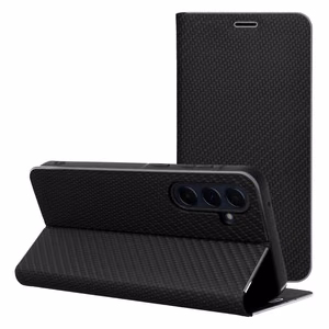Flip case for Xiaomi Redmi NOTE 14 4G (GLOBAL - 163.25 x 76.55 x 8.16mm) Luna Book Carbon black