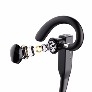 Forever wireless headset BH-100 with charging case black