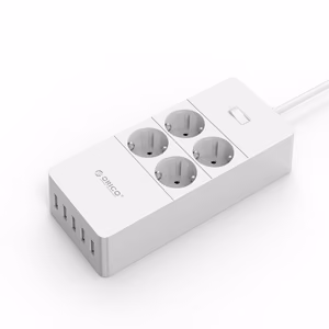 Zemējams pagarinātājs ORICO USB HPC-4A5U-V1-EU-WH