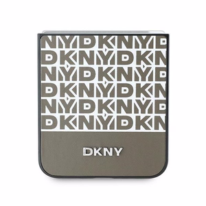 DKNY Viedtālruņa apvalks Samsung Galaxy Z Flip6 ar apakšējā joslu dizainu – brūns