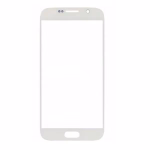 Ārējais ekrāna stikls priekš Samsung G920 S6, balts, HQ