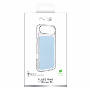 Puro Plate Mag maciņš iPhone 17 Air saderīgs ar MagSafe - gaiši zils