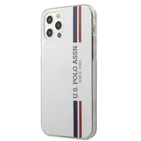 US Polo USHCP12MPCUSSWH iPhone 12/12 Pro 6,1" viedtālruņa apvalks - balts Tricolor Collection