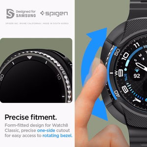 Spigen Liquid Air apvalks pulksteņa Samsung Galaxy Watch 8 Classic 46mm - melns