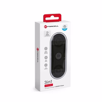 FORCELL F-ENERGY Ellipse bezvadu lādētājs 3in1 saderīgs ar Apple Qi QC 15W melns