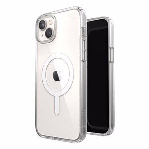 Speck Presidio Perfect-Clear + MagSafe vāciņš ierīcei iPhone 15 Plus / 14 Plus, caurspīdīgs