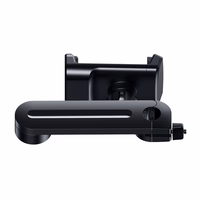 Baseus automašīnas galvas balsta telefona turētājs ar iebūvētu 15 W Qi bezvadu lādētāju melns (WXHZ-01)