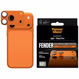 PanzerGlass Fender kameras aizsargrudits stikls iPhone 17 Pro - oranzs