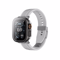 AmazingThing Radix rūdīts stikls ar vāciņu Apple Watch UItra 3 49mm - Caurspīdīgs