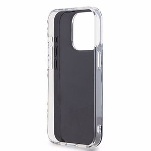 DKNY IML rūtainais mono raksts viedtālruņa apvalks iPhone 15 Pro Max - melns