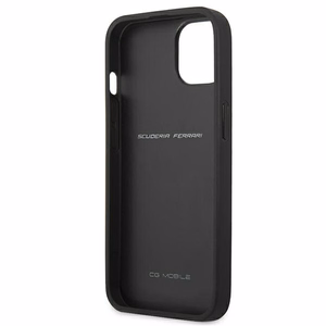 Ferrari FEHCP13SRQUK iPhone 13 mini 5.4 melns kietais apvalks Off Track Carbon Stripe