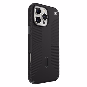 Speck Presidio2 Grip ClickLock & MagSafe vāciņš ierīcei iPhone 16 Pro Max, melns / slānekļpelēks / balts