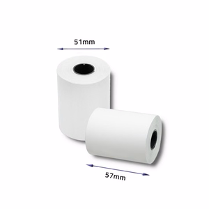 Qoltec 51895 termopapīra ruļļi bez BPA, 57 × 30 mm, 55 g/m², 10 gab.