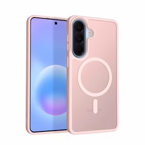 Crong Hybrid Matte Magnetic MagSafe vāciņš ierīcei Samsung Galaxy A57, rozā