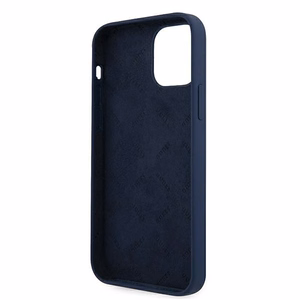 Guess GUHCP12SLSVSBL iPhone 12 mini 5.4" zils/zils cietais apvalks Script Vintage
