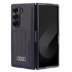 Audi sintētiskās ādas magnētiskais vāciņš Samsung Galaxy Z Fold 6 - melns