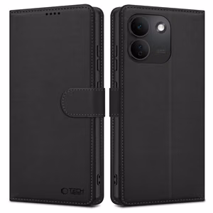 Tech-Protect Wallet vāciņš-maciņš modelim Xiaomi Redmi Note 17 Pro Max 5G – matēti melns