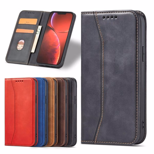 Magnet Fancy Case viedtālruņa apvalks iPhone 14 Pro ar flip vāciņu, maku funkciju un statīvu - melnas krāsas