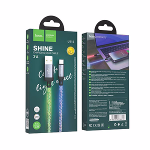 Кабель USB A to USB C Hoco 3A 1 м U112 серый