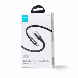 USB kabelis Joyroom S-CC100A10 Type-C uz Type-C 100W 1,2 m melns