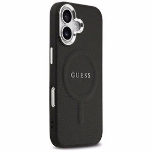 Guess klasiskā logotipa magnētiskais vāciņš iPhone 17 – melns