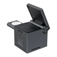 Choetech T632-F 3 vienā 15W indukcijas lādētājs (melns)