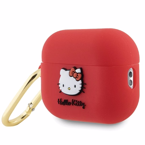 Hello Kitty Силиконовый 3D Kitty Head чехол для AirPods Pro 2 (2022/2023) - фуксия