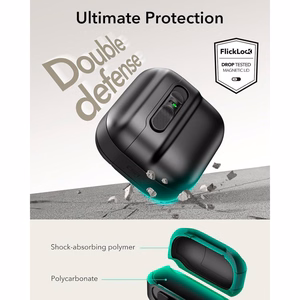 ESR Pulse Halolock MagSafe futrālis AirPods 4, melns