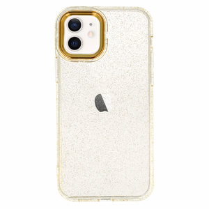 Tel Protect Gold Glitter maciņš iPhone 14 zelta