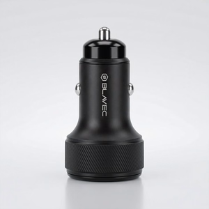 Blavec Автомобильное зарядное устройство BS-04B-C Volt — USB + Type C — QC 3.0 18W PD 30W с кабелем Type C — Type C (CCBS04BCV-UCB) чёрный