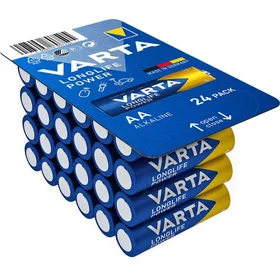 VARTA alkāliskā baterija R6 (AA) Longlife Power 24 gab.