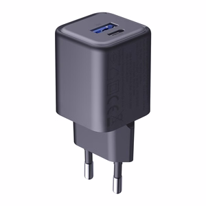 3mk Hyper Charger PD 33W GaN QC4+ PPS AFC FCP SCP 1A1C sienas lādētājs - melns