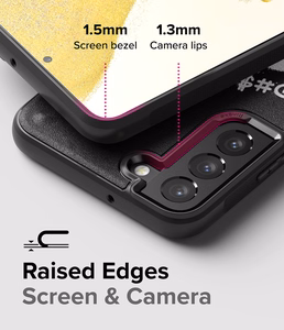Ringke Onyx Design izturīgs TPU viedtālruņa apvalks Samsung Galaxy S22 + (S22 Plus) melns (Grafiti)