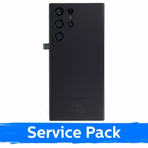 Aizmugurējais vāciņš saderīgs ar Samsung S908 S22 Ultra / Phantom melns / (Service Pack)