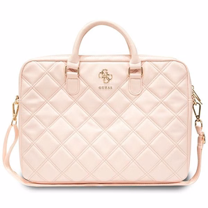 Guess Quilted 4G soma 16" klēpjdatoram - rozā