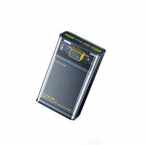WEKOME WP-321 Vanguard Series ārējais akumulators, 20000 mAh, PD 20 W + QC 22,5 W, melns un caurspīdīgs