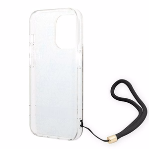 Guess GUOHCP14LH4STW iPhone 14 Pro 6.1 "brūns / brūns cietais apvalks 4G druka Siksna