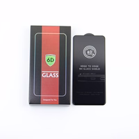 Aizsargstikls 6D viedtālrunim Samsung Galaxy A06s ar melno rāmi 10in1