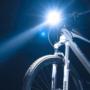 Rockbros RHL600 priekšējais velosipēda lukturis 600lm 2600mAh IPX6 - melns
