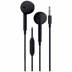 Wire earbuds Jack 3,5 mm Blue Star PA-E65 1,2 m black