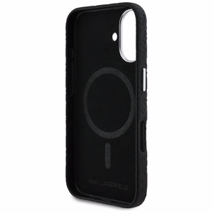 Karl Lagerfeld FW Stamped Karl MagSafe Maciņš iPhone 16 - melns