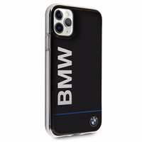 BMW Signature drukāts logotips apvalks iPhone 11 Pro Max - melns